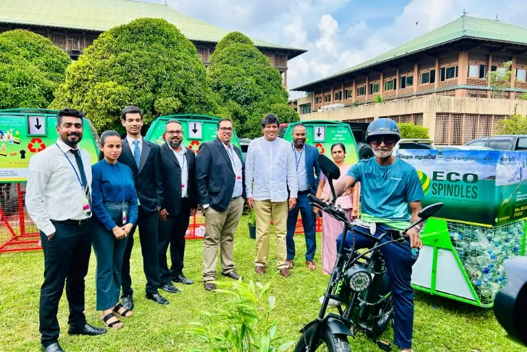ECO SPINDLES COLLABORATES WITH COCA-COLA TO DONATE THE DROP- OFF BINS TO SL PARLIAMENT